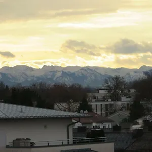 Bergblick Unterhaching